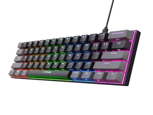 Trust Tastatura TRUST GXT867 ACIRA 60% MINIGaming US crna (24882)  IT KOMPONENTE I PERIFERIJA