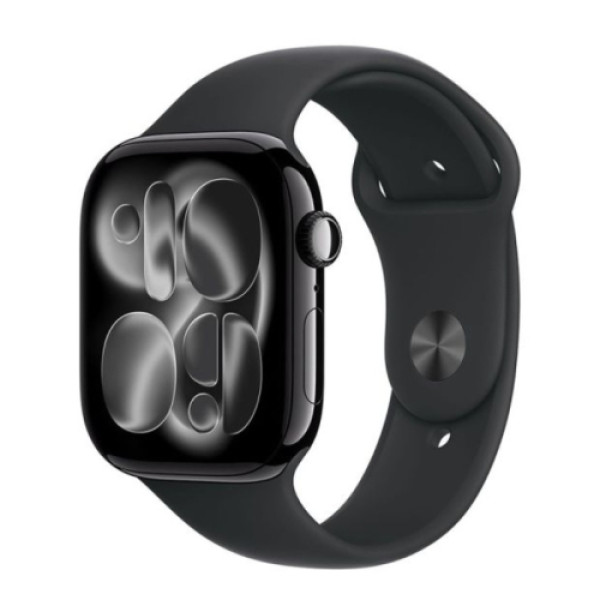 Apple Watch S11 GPS 46mm Jet Black Aluminium Case with Black Sport Band - ML meux4rka MOBILNI TELEFONI I TABLETI