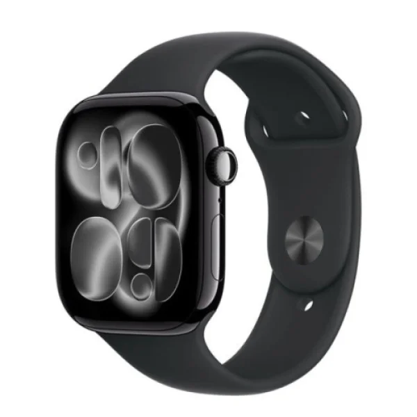 Apple Watch S11 GPS 46mm Jet Black Aluminium Case with Black Sport Band - ML meux4rka MOBILNI TELEFONI I TABLETI