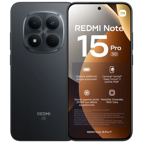 Xiaomi Redmi Note 15 Pro 5G 8GB 256GB crna (MZB0M27EU)  MOBILNI TELEFONI I TABLETI