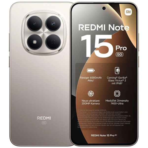 Xiaomi Redmi Note 15 Pro 8GB 256GB siva (MZB0MGWEU)  MOBILNI TELEFONI I TABLETI
