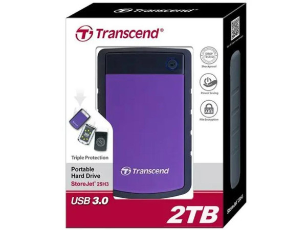 Transcend Hard disk TS1TSJ25M3S eksterni 1TB 2.5'' USB 3.0 slim siva IT KOMPONENTE I PERIFERIJA