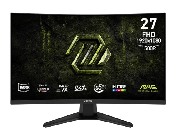 MSI 27 inča 275CF X24 MAG FHD 1920x1080 Rapid VA 240 Hz zakrivljeni gaming monitor  MONITORI