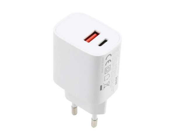 FAST ASIA Strujni Fast punjac 1xUSB A+1xTIP C 20W  MOBILNI TELEFONI I TABLETI