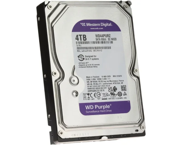 WD 4TB 3.5 inča SATA III 128MB IntelliPower WD44PURZ Purple hard disk IT KOMPONENTE I PERIFERIJA