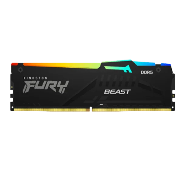 Kingston RAM DDR5 64GB (2x32GB kit) 5600MTs KF556C40BBAK2-64 Fury Beast RGB IT KOMPONENTE I PERIFERIJA