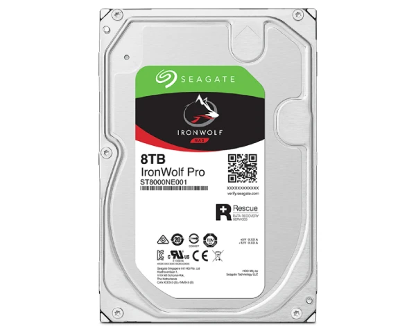 SEAGATE 8TB 3.5 inča SATA III 256MB 7.200 ST8000NT001 IronWolf Pro NAS hard disk IT KOMPONENTE I PERIFERIJA