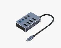 E-GREEN USB 3.1 tip C - HUB Superbrzi 4port USB 3.0 sa prekidacima  IT KOMPONENTE I PERIFERIJA