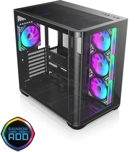 Rajintek Kucište ATREUS bez napajanja crna (53127)  IT KOMPONENTE I PERIFERIJA