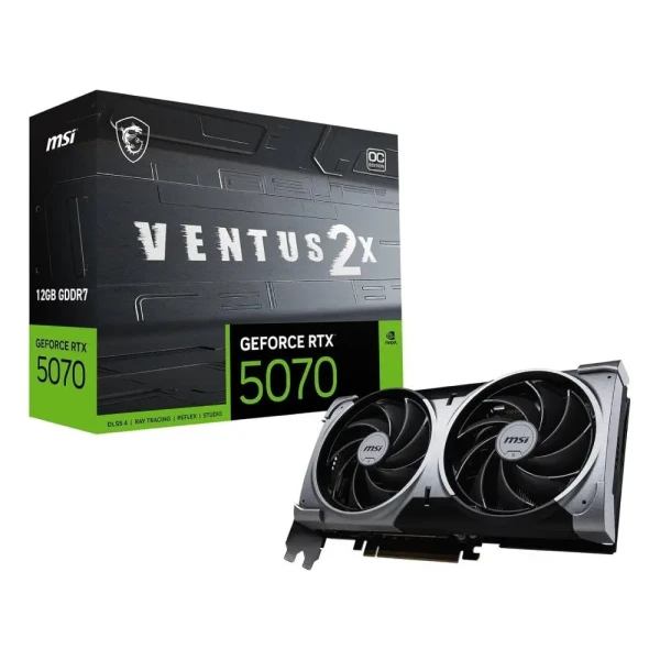 MSI Grafička karta G5070-12V2C RTX5070 VENTUS 2X OC NVD 12GB GDDR7 192bit crna (V532-003R)  IT KOMPONENTE I PERIFERIJA