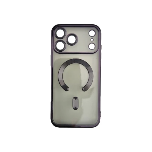 Silikonska futrola Magsafe Iphone 17 Pro CRNA MOBILNI TELEFONI I TABLETI