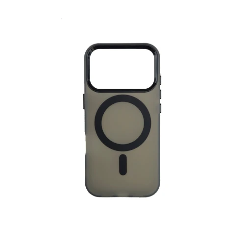 Silikonska futrola Magsafe FLURO COLOR Iphone 17 Pro CRNA MOBILNI TELEFONI I TABLETI