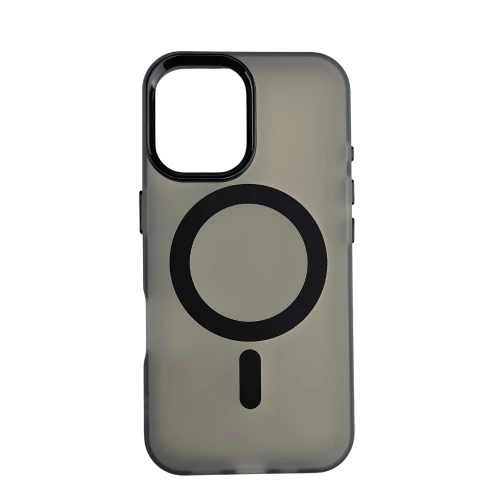 Silikonska futrola Magsafe FLURO COLOR Iphone 16 CRNA MOBILNI TELEFONI I TABLETI