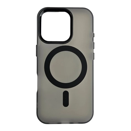 Silikonska futrola Magsafe FLURO COLOR Iphone 16 PRO MAX CRNA MOBILNI TELEFONI I TABLETI