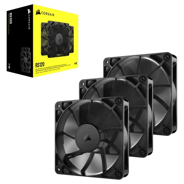 Corsair Ventilator 3kit Corsair RS120 120mm PWM Fan - Crni CO-9050189-WW IT KOMPONENTE I PERIFERIJA