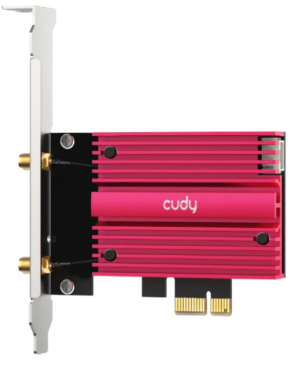 Cudy WE9300S,BE9300 Wi-Fi 7 Bluetooth 5.4 PCI-E Adapter,5.7 Gbps + 2.8 Gbps + 688 Mbps WiFi IT KOMPONENTE I PERIFERIJA