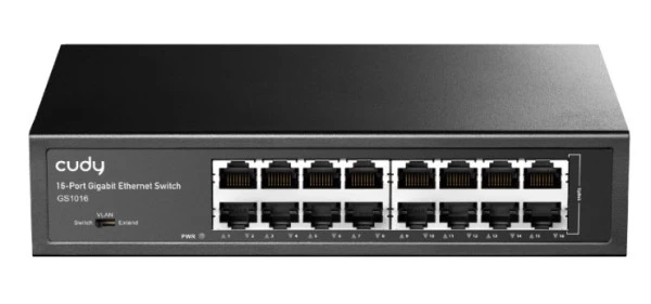 Cudy GS1016 16-Port 10/100/1000M Switch, 16x Gbit  RJ45 port, rackmount (Alt. Teg1016d, PFS3016-16G) IT KOMPONENTE I PERIFERIJA