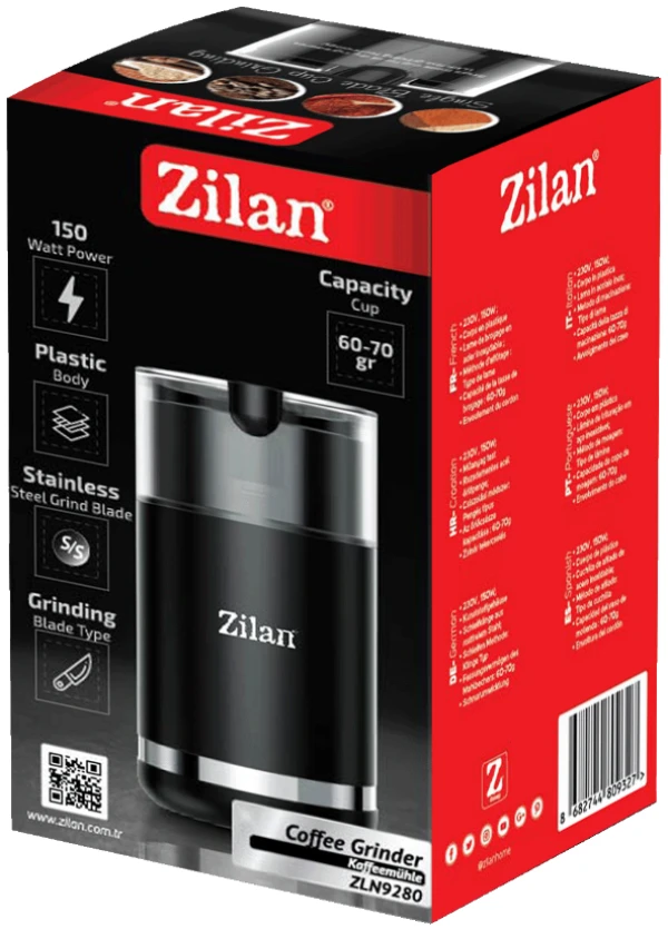 Zilan ZLN9280 Mlin za kafu,Crni  150W KUĆNI APARATI