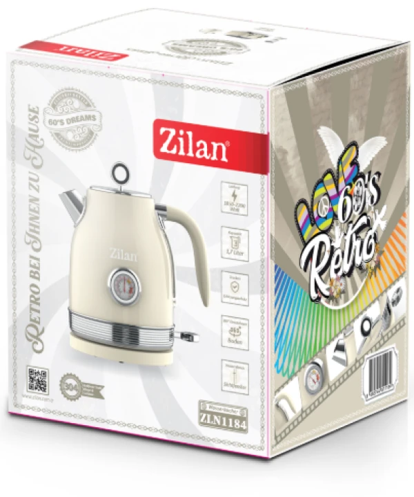 Zilan ZLN1184 Kuvalo za vodu, 1,7L, 2200 W, Retro KUĆNI APARATI