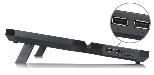 DeepCool MULTI CORE X6 Hladnjak za laptop 15.6 2x140mm+100mm.Fan 1000/1300rpm 121CFM 24dB 380x295x24 IT KOMPONENTE I PERIFERIJA