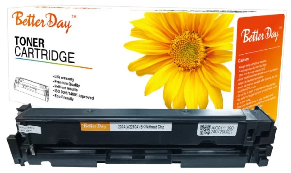 Toner BetterDay 207A(W2210A) M255/M283 zam. kaseta za HP Black 1.7k (bez cipa) ŠTAMPAČI I SKENERI