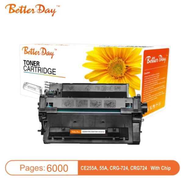Toner BetterDay P3015 CE255A, 55A, CRG-724, CRG724 zam. kaseta za HP/Canon 6k (sa cipom) ŠTAMPAČI I SKENERI