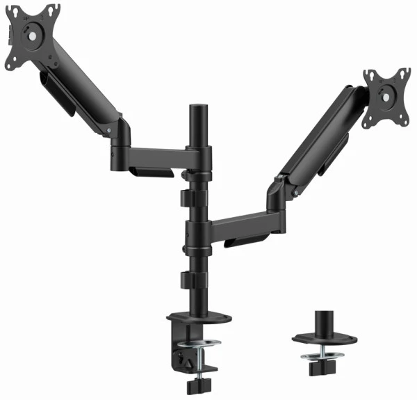 Gembird MA-DA2P-02 Podesivi dupli stoni drzac za monitor, tilt, 17-32 max.9kg TV, AUDIO,VIDEO