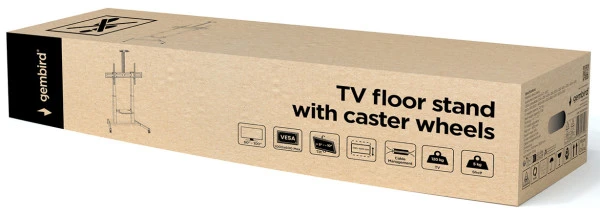 Gembird TVS-100T-03 Mobilni sto sa tockicima, tilt, 60-100, crne boje TV, AUDIO,VIDEO