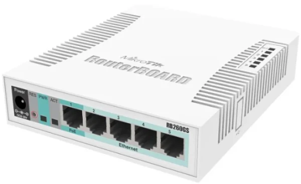 MikroTik CSS106-5G-1S, Switch, 5x RJ45 1000Mb/s, 1x SFP MT122 IT KOMPONENTE I PERIFERIJA