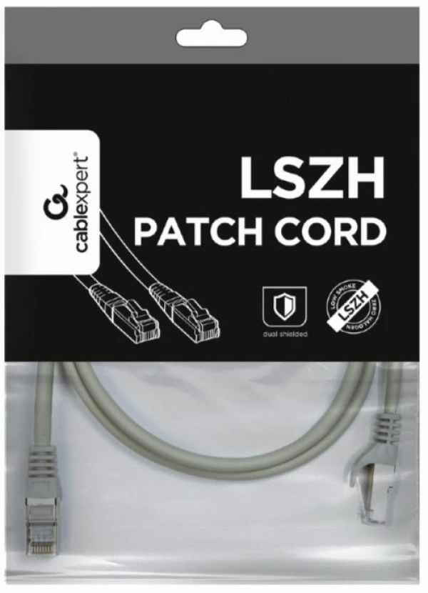PP6A-LSZHCU-1M Gembird Mrezni kabl, SFTP CAT.6A BAKARNI LSZH Patch cord 1m Grey IT KOMPONENTE I PERIFERIJA