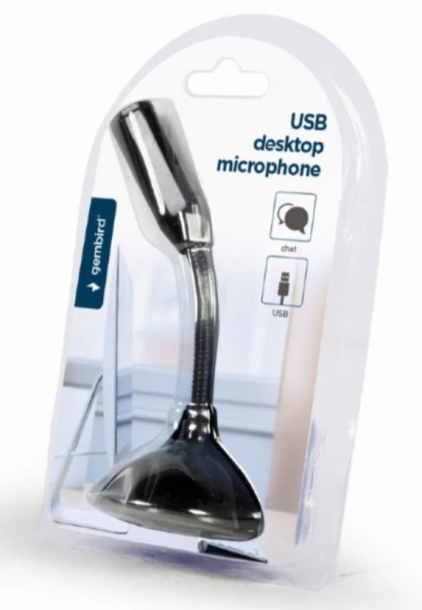 Gembird MIC-DU-02 Desktop mikrofon na USB, savitljivo telo, black IT KOMPONENTE I PERIFERIJA