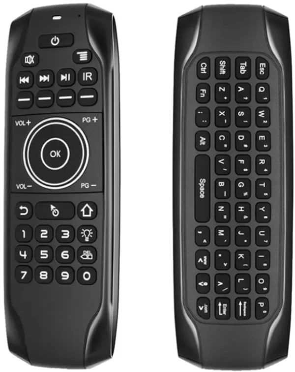 Gembird GMB-G7BTS AIR MOUSE Android TV Box Remote Control, Unique Design, Mini keyboard TV, AUDIO,VIDEO