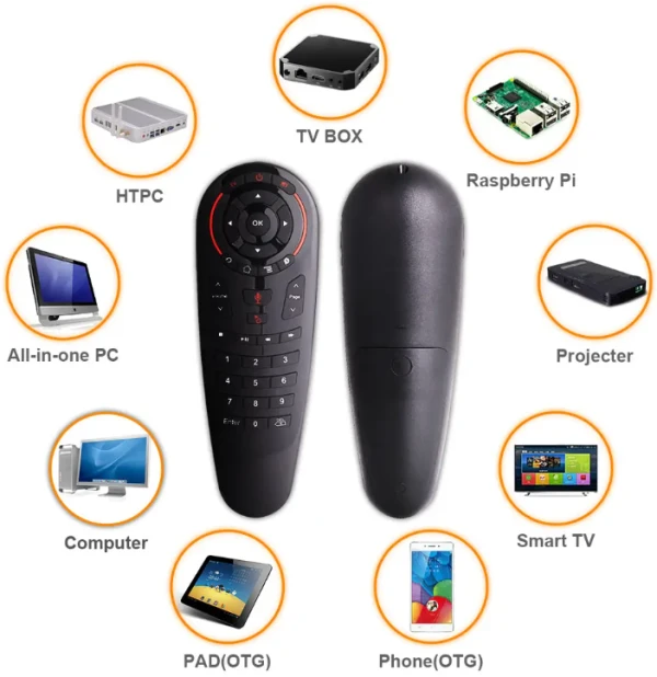 Gembird GMB-G30S AIR MOUSE Wireless Keyboard - Voice Universal Remote Control Gyro for Android tv box PC TV, AUDIO,VIDEO