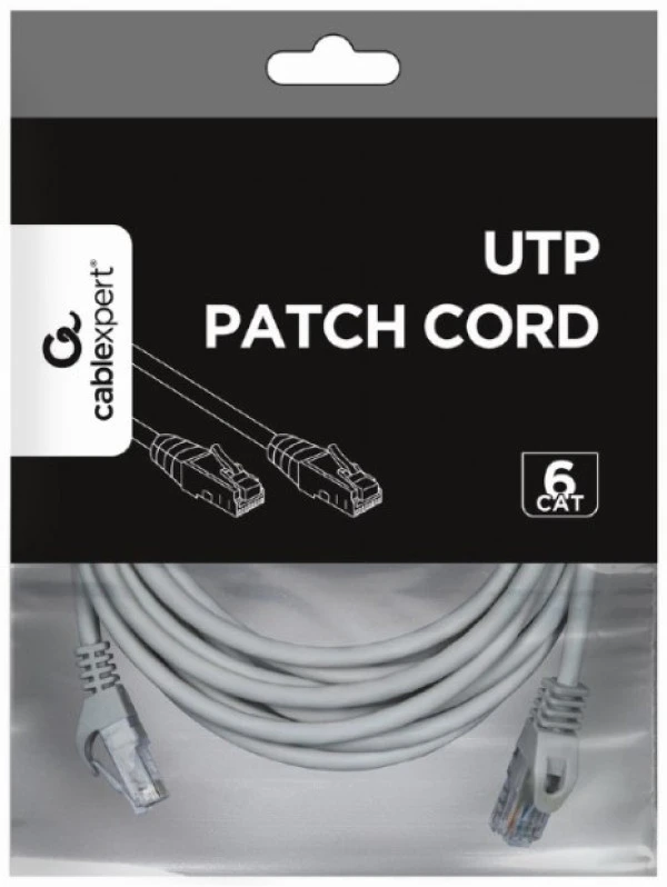 PP6U-CU-5M Gembird Mrezni kabl, CAT6 BAKARNI UTP Patch cord 5m grey IT KOMPONENTE I PERIFERIJA