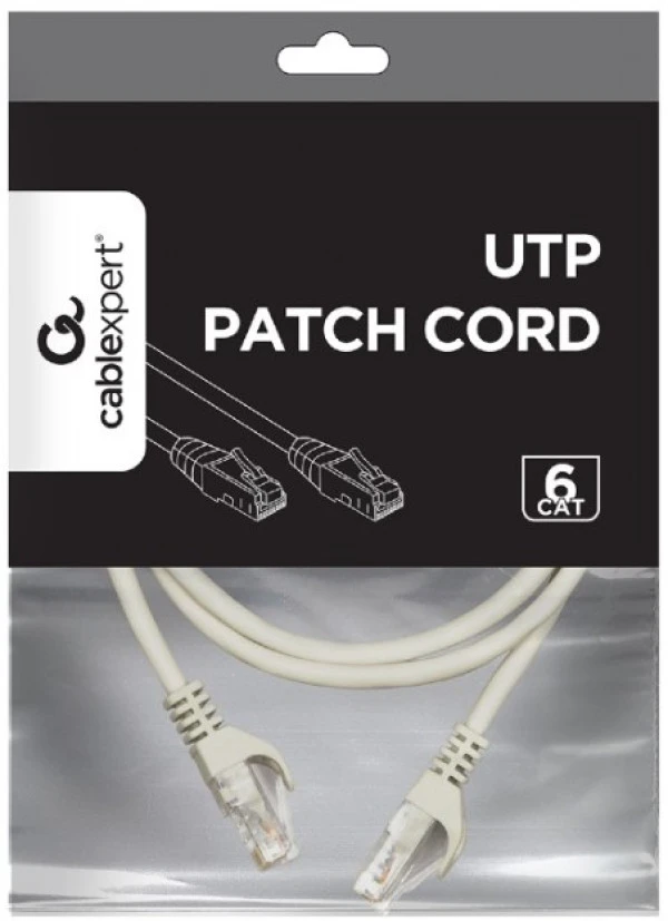 PP6U-CU-2M Gembird Mrezni kabl, CAT6 BAKARNI UTP Patch cord 2m grey IT KOMPONENTE I PERIFERIJA