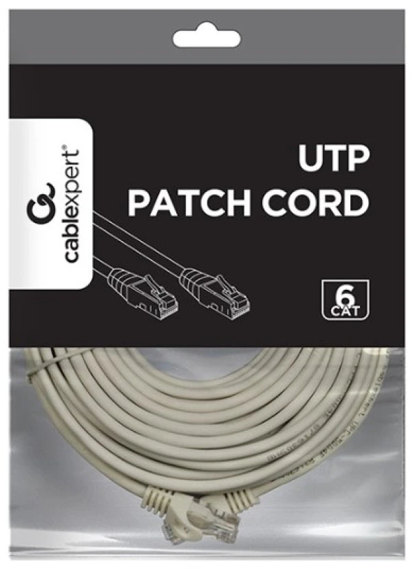 PP6U-CU-15M Gembird Mrezni kabl, CAT6 BAKARNI UTP Patch cord 15m grey IT KOMPONENTE I PERIFERIJA