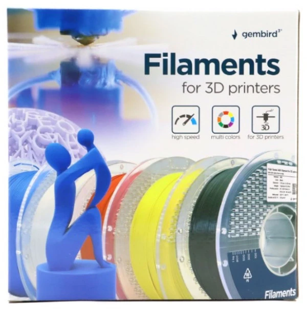 Gembird 3DP-ABS1.75HY-01-B ABS filament velike brzine za 3D stampac 1.75mm, kotur 1KG BLUE ŠTAMPAČI I SKENERI
