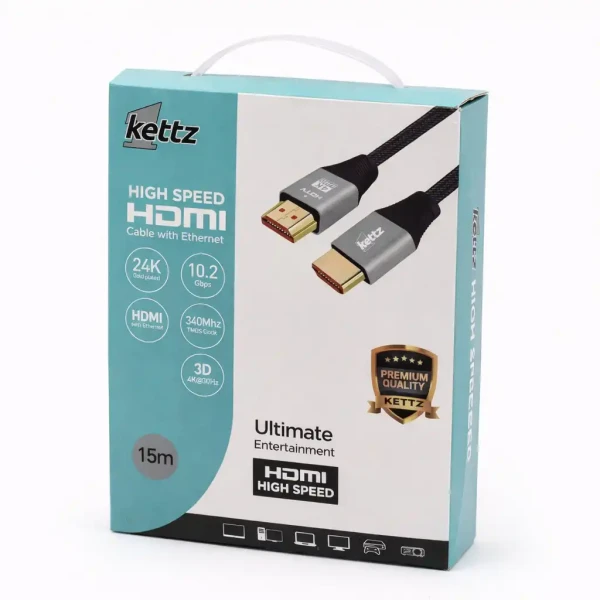 Kettz HDMI Kabl HK-K150M Premium V1.4 gold 15m 4K30Hz 19+1 IT KOMPONENTE I PERIFERIJA
