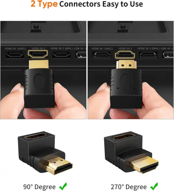 Kettz 4K HA-K2704 HDMI adapter ugaoni 270° IT KOMPONENTE I PERIFERIJA