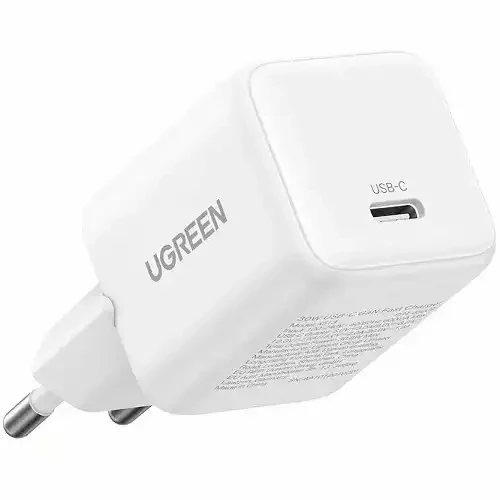 UGREEN X513 GaN Brzi punjač 30W + Tip C kabl beli IT KOMPONENTE I PERIFERIJA