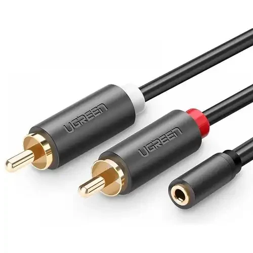 UGREEN AV102 3.5mm F na 2 RCA M. audio kabl 1M IT KOMPONENTE I PERIFERIJA