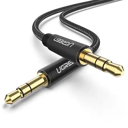 AUX kabl 3.5mm 1m gold Ugreen AV112 crni IT KOMPONENTE I PERIFERIJA