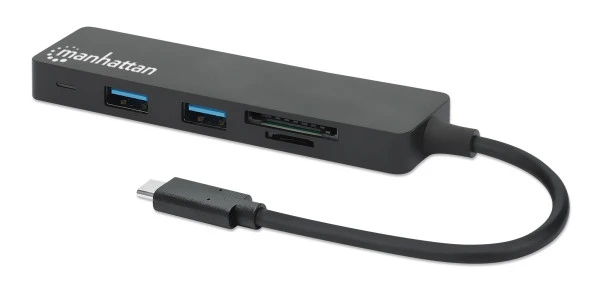 Manhattan USB-C HUB 3port 164948 3.2 G15GbpsCR Crni IT KOMPONENTE I PERIFERIJA