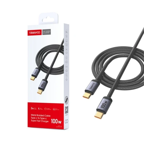 TRANYOO USB Kabl T-CC4 100W USB-C na USB-C 2m MOBILNI TELEFONI I TABLETI