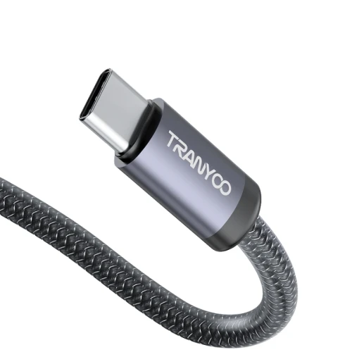 TRANYOO USB Data kabl T-S20C ojačan metalni USB na Type C 1m CRNI MOBILNI TELEFONI I TABLETI