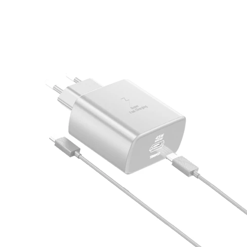 TRANYOO Kućni punjač T-SA7C 45WPD+KABL Type C na Type C 60W BELI MOBILNI TELEFONI I TABLETI