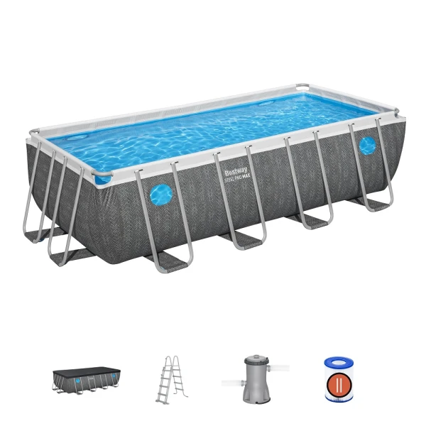 Bestway Steel Pro Max Splashview bazen 488×244×122 cm set sa filter pumpom BAŠTA, BAZENI I ALATI