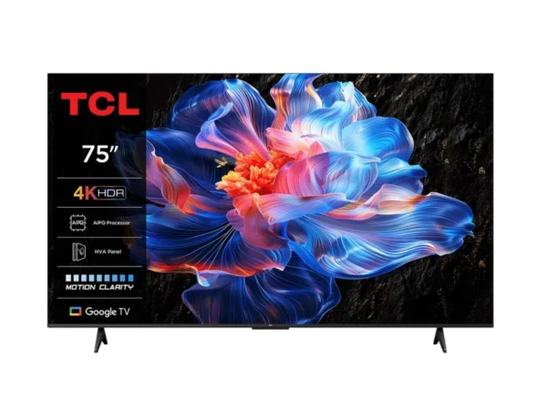 TCL Televizor 75P6K DLED 75'' 4K UHD 60Hz Google TV crna TV, AUDIO,VIDEO
