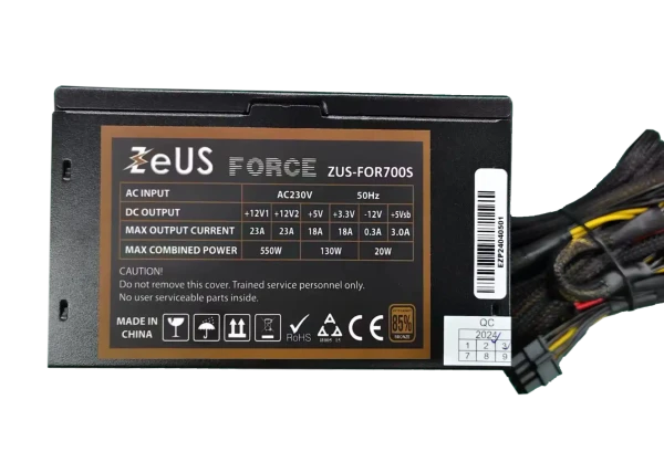 ZEUS Napajanje 700W 80 ZUS-FOR700S PLUS Bronze 12cm TV, AUDIO,VIDEO