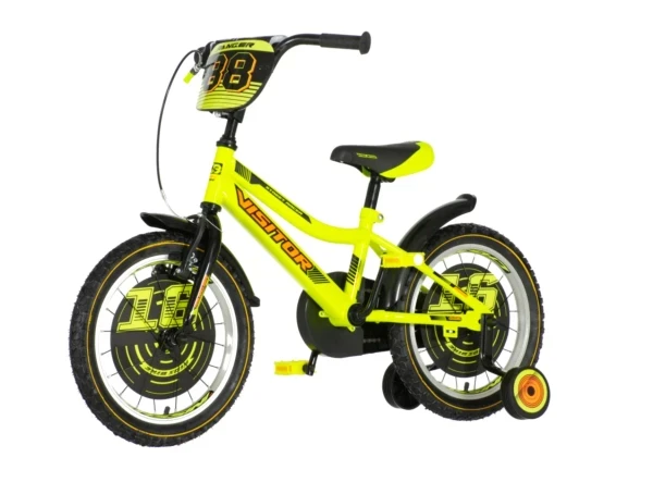Visitor Dečija bicikla Ranger 16 pomoćni točkići neon žuta POKUĆSTVO